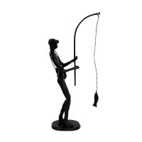 Elur Iron Figurine Angler 22cm