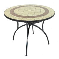 Exclusive Garden Henley 91cm Patio Table with 4 Milan Chairs