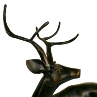 Solstice Sculptures Stag Large 109cm in Dark Bronze Effect