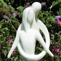 Solstice Sculptures Caring Embrace 81cm in Ivory Effect