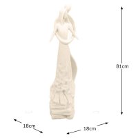 Solstice Sculptures Caring Embrace 81cm in Ivory Effect