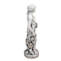 Solstice Sculptures Susie in Spring 84cm in White Stone Effect