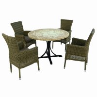 PROVENCE Dining Table with 4 DORCHESTER Chairs Set