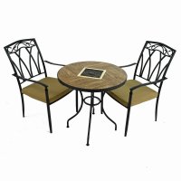 HASLEMERE 71cm Table with 2 ASCOT Chairs Set