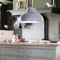 The Harborne Pendant in Warm Grey