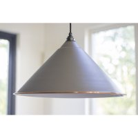 The Hockley Pendant in Warm Grey