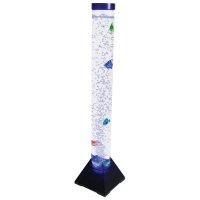 Cheetah 1m LED Colour Changing Bubble Column With Artificial Fish - (G002TA)