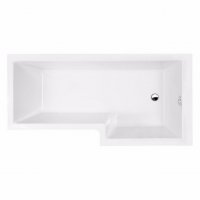 Essential Kensington 1700 x 850mm Right Hand Shower Bath Pack, Chrome