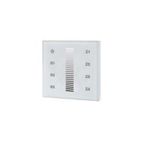 INTEGRAL RF WALL MOUNT TOUCH REMOTE SINGLE COLOUR 4 ZONE 100-240 AC INPUT WHITE Required to use with ILRC014 receiver.(ILRC020)