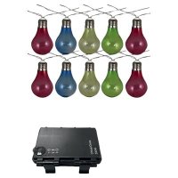 Luxform 10 LED Bulb Battery String Lights - Coloured (LF0807)