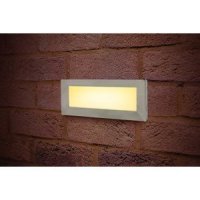 INTEGRAL OUTDOOR RECESSED WALL LIGHT BRICK IP65 180LM 3.8W 3000K DOWN LIGHT Includes two stainless steel bezel options (ILBLA015)