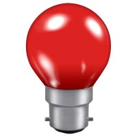 Kosnic 1w LED RED Golfball BC - (KLED01GLF/B22-RE)