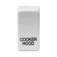 Knightsbridge Switch cover "marked COOKER HOOD" - white (GDCOOKU)