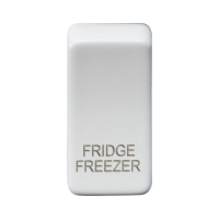 Knightsbridge Switch cover "marked FRIDGE/FREEZER" - matt white - (GDFRIDMW)