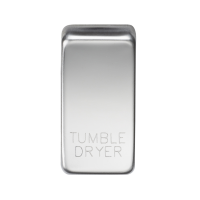 Knightsbridge Switch cover "marked TUMBLE DRYER" - polished chrome (GDDRYPC)