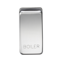 Knightsbridge Switch cover "marked BOILER" - polished chrome (GDBOILPC)