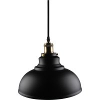Kosnic 60w Zinnia Bowl-Shaped Lamp Pendant E27 - (KPDT1E27-BLK)
