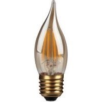 Kosnic 4w Gold Antique Bent-Tip Candle ES - (KFLM04BTP/E27-GLD-N27)