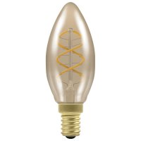 Crompton 3.5w LED Candle Spiral Filament Antique Dimmable 2200K  SES-E14 - (10642)