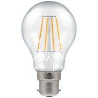 Crompton 7.5w LED GLS Filament Clear Dimmable 2700K  BC-B22d - (4207)