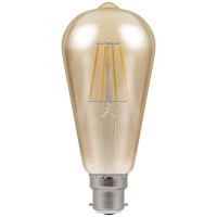 Crompton 5w LED ST64 Filament Antique Dimmable 2200K BC-B22d - (4221)