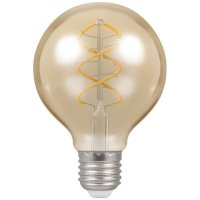 Crompton 6w LED G80 Spiral Filament Antique Dimmable 2200K  ES-E27 - (6621)