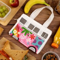 Puckator Recycled Plastic Bottle RPET Reusable Cool Bag Lunch Bag - Volkswagen VW T1 Camper Bus Summer Love