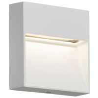 Knightsbridge 230V IP44 4W LED Square Wall /Guide light - White - (LWS4W)