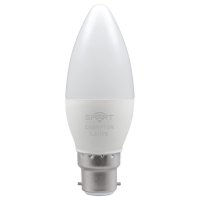 LED Smart Candle Thermal Plastic  Dimmable  5W  3000K  BC-B22d