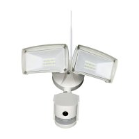 ENER-J Wifi Outdoor Floodlight With PIR & Security Camera White Body - (SHA5210)
