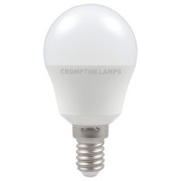 Crompton LED Round Thermal Plastic  5.5W  4000K  SES-E14 (11557)