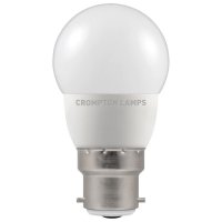 Crompton LED Round Thermal Plastic  Dimmable 5.5W 2700K  BC (13568)
