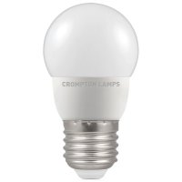 Crompton LED Round Thermal Plastic  Dimmable  5.5W 2700K  ES-E27 (13575)