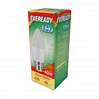 Eveready 4.9W LED Candle BC Warm White 3000K (S13610 )