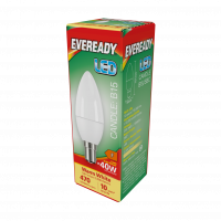 Eveready 4.9W LED Candle SBC Warm White  3000K (S13612)