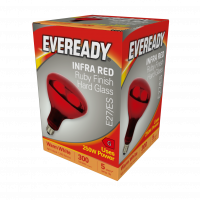 Eveready Infra Red Heather Lamp E27 (ES) 1,300lm 250W 2,000K (Warm White) (S5951)