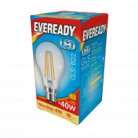 Eveready 4w LED Filament GLS Clear BC Warm White (S15483)