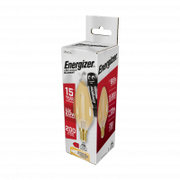 Energizer 2.5w LED Gold  Filament Candle SES Warm White (S12861)