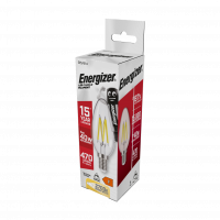 Energizer 5w LED Filament Candle Clear SES Warm White Dimmable (S12856)