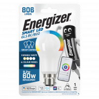Energizer Smart B22 (BC) GLS - 8.5W - Colour Changing - 806lm - (S17161)