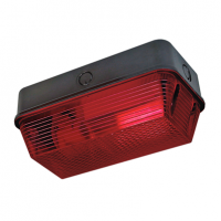Axiom 100W RECTANGULAR POLYCARBONATE RED - (BHP100RED)