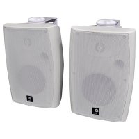 E-Audio 60w Active Wall Mounted Speakers with Bluetooth & Auxiliary Input White - (P602YA)