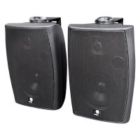 E-Audio 60w Active Wall Mounted Speakers with Bluetooth & Auxiliary Input Black - (P602YBA)