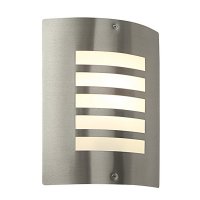 Saxby Bianco Stainless Steel 60W 1lt Outdoor Wall Light (ST031F)