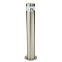 Saxby Pyramid Brushed Stainless Steel 1lt LED 3.3W Bollard (13929)