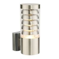 Saxby Tango LED 9.2W Brushed Stainless Steel 1lt Outdoor Wall Light (13921)