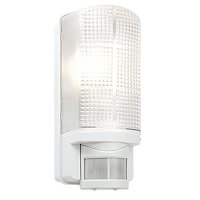 Saxby Motion PIR 60W White 1lt Outdoor Wall Light (48740)