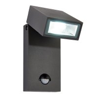 Saxby Morti LED 10W IP44 Wall Light With Pir (67686)