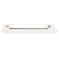 Knightsbridge IP20 6W T4 Fluorescent Fitting with Tube, Switch and Diffuser 4000K (T46A)