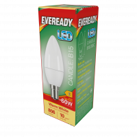 Eveready 7.3W LED Candle SBC Warm White 3000K (S17381)